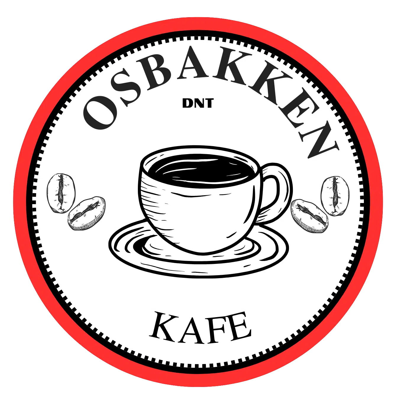 Kopi av Osbakken Kafe Logo Transparent PNG